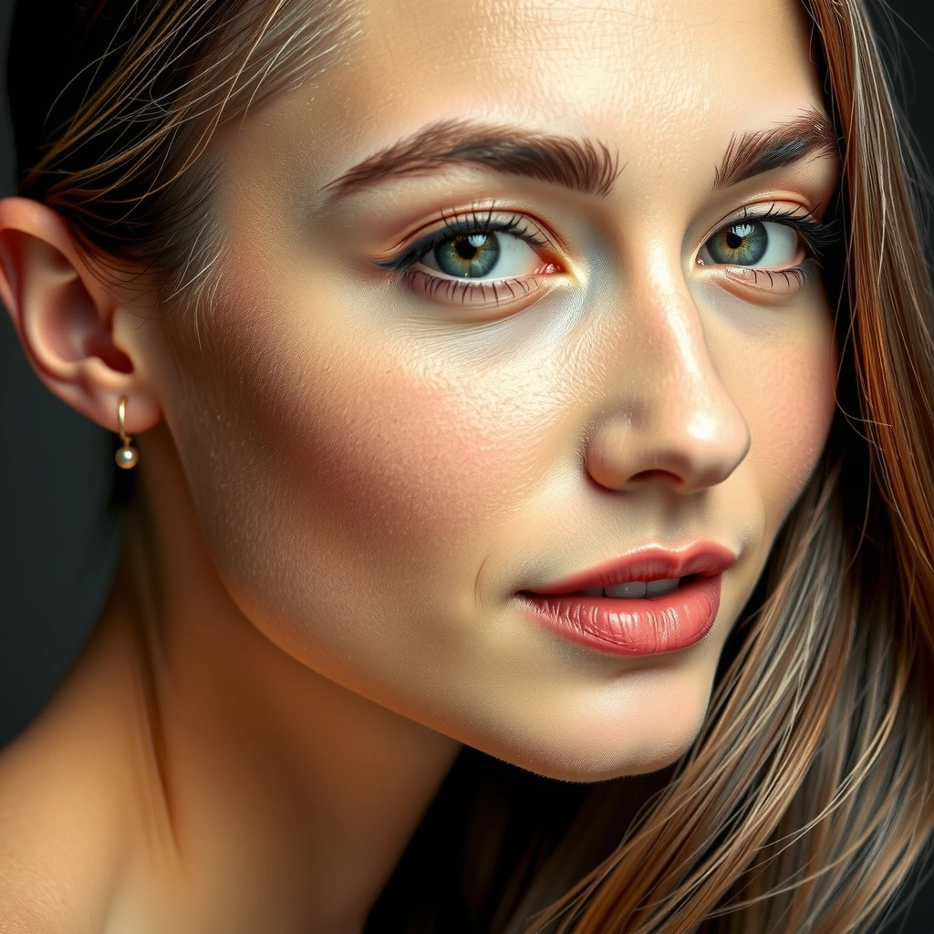 Woman with glowing skin and healthy hair